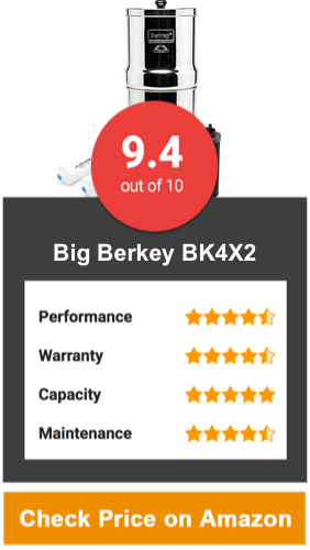 Big Berkey BK4X2 Countertop Water Filter