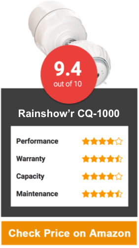 Rainshow’r CQ-1000-MS Shower Filter with Massaging Showerhead