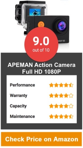 APEMAN Action Camera, 12 MP Full HD 1080P
