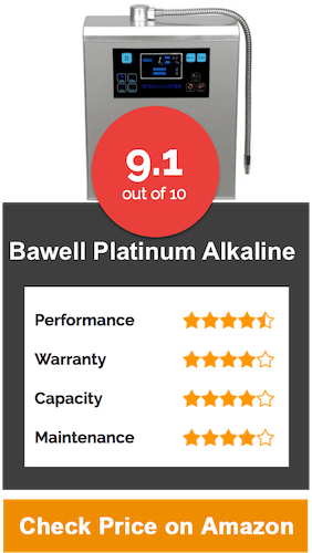 Bawell Platinum Alkaline Water Ionizer Machine