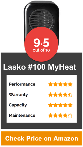 Lasko #100 MyHeat Personal Ceramic Heater